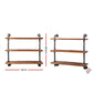 Artiss Display Wall Shelves Industrial DIY Pipe Shelf Brackets Rustic Bookshelf