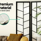 Artiss Room Divider Screen Privacy Wood Dividers Stand 4 Panel Archer Black