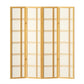 Artiss Room Divider Screen Privacy Wood Dividers Stand 4 Panel Nova Natural