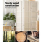Artiss Room Divider Screen Privacy Wood Dividers Stand 4 Panel Nova White