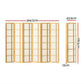 Artiss Room Divider Screen Privacy Wood Dividers Stand 6 Panel Nova Natural