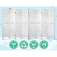 Artiss Room Divider Screen 8 Panel Privacy Wood Dividers Stand Bed Timber White