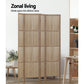Artiss Jade Room Divider Screen Privacy Wood Dividers Stand 4 Panel Brown