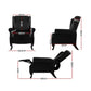 Recliner Leather Sofa Chair Armchair Lounge Black