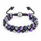 Triple Protection Bracelet 8mm Beads Bracelet Tigers Eye Black Obsidian Hematite Bracelet for Men Women Healing Crystal Bangle