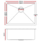 Cefito 60cm x 45cm Stainless Steel Kitchen Sink Under/Top/Flush Mount Silver