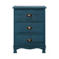 Artiss Bedside Tables Drawers Side Table Cabinet Vintage Blue Storage Nightstand