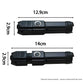 Telescopic Zoom USB Rechargeable Flashlight with Strong Light and Long-Range Flood Outdoor Lighting