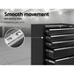 Giantz 5 Drawer Mechanic Tool Box Cabinet Storage Trolley - Black