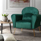 Artiss Armchair Lounge Chair Accent Armchairs Chairs Sofa Green Cushion Velvet