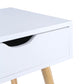 White Kuoluo Bedside Table Side Table Bedroom Drawers Set of 2