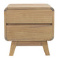 Providence 2 Drawer Bedside Table (Natural)