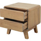 Providence 2 Drawer Bedside Table (Natural)