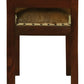 Goat Hide Single Seater Stool (Mahogany)