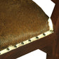 Goat Hide Single Seater Stool (Mahogany)