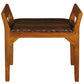 Leather Single Seater Stool (Light Pecan)