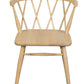 Sierra Cross Back Oak Chair - Set of 2 (Natural)