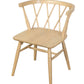 Sierra Cross Back Oak Chair - Set of 2 (Natural)