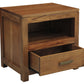 Paris 1 Drawer Lamp Table (Light Pecan)