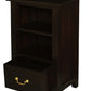 Tasmania 1 Drawer Lamp table (Chocolate)