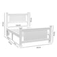 KINGSTON SLUMBER King Single Wooden Timber Bed Frame, White