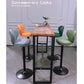 Bar Stools Kitchen Bar Stool Leather Barstools Swivel Gas Lift Counter Chairs x2 BS8405 Brown