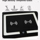 Smart Bedside Tables Side 3 Drawers Wireless Charging USB Left Hand Nightstand LED Light AU Black