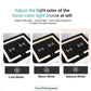 Smart Bedside Tables Side 3 Drawers Wireless Charging USB Right Hand Nightstand LED Light AU Black