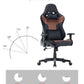 7 RGB Lights Bluetooth Speaker Gaming Chair Ergonomic Racing chair 165° Reclining Gaming Seat 4D Armrest Footrest Black
