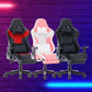 7 RGB Lights Bluetooth Speaker Gaming Chair Ergonomic Racing chair 165° Reclining Gaming Seat 4D Armrest Footrest Pink White