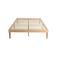 Warm Wooden Natural Bed Base Frame &#8211; King Single