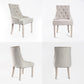 La Bella 4 Set Cream French Provincial Dining Chair Amour Oak Leg