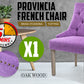 La Bella Violet French Provincial Dining Chair Amour Oak Leg