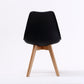 La Bella 4 Set Blue Retro Dining Cafe Chair Padded Seat