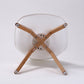 La Bella 4 Set White Retro Dining Cafe Chair Padded Seat
