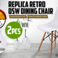 La Bella 2 Set White Retro Dining Cafe Chair DSW PP