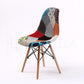 La Bella 4 Set Multi Colour Retro Dining Cafe Chair DSW Fabric