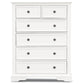 Celosia Tallboy 6 Chest of Drawers Solid Acacia Wood Bed Storage Cabinet - White