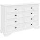 Celosia Dresser 8 Chest of Drawers Bedroom Acacia Timber Storage Cabinet - White