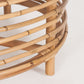 Lilac 61cm Rattan Round Side Table - Natural