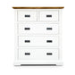 Orville Tallboy 5 Chest of Drawers Solid Wood Storage Cabinet - Multi Color