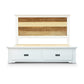 Orville 4pc King Bed Frame Suite Bedside Tallboy Furniture Package - Multi Color