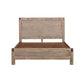 Queen size Bed Frame in Solid Acacia Veneered Medium High Headboard in Oak