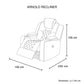 3+1+1 Seater Electric Recliner Stylish Rhino Fabric Black Lounge Armchair with LED Features