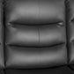 3+1+1 Seater Recliner Sofa In Faux Leather Lounge Couch in Black