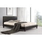 Double PU Leather Bed Frame Black