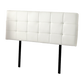 PU Leather Queen Bed Deluxe Headboard Bedhead - White