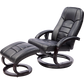 PU Leather Massage Chair Recliner Ottoman Lounge Remote