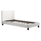 Single PU Leather Bed Frame White