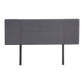 Linen Fabric Queen Bed Headboard Bedhead - Grey